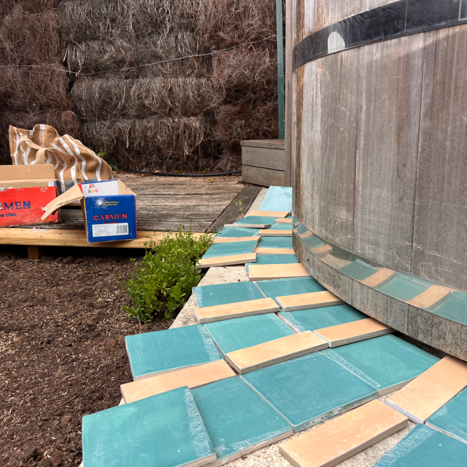 Donner une utilité à des restes de carrelage issus de différents chantiers